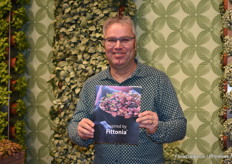 Paul Schoenmakers with the 'Inspired by Fittonia' concept. Paul is the only grower in Europe who grows this plant. He already has had over 60 varieties in his assortment.